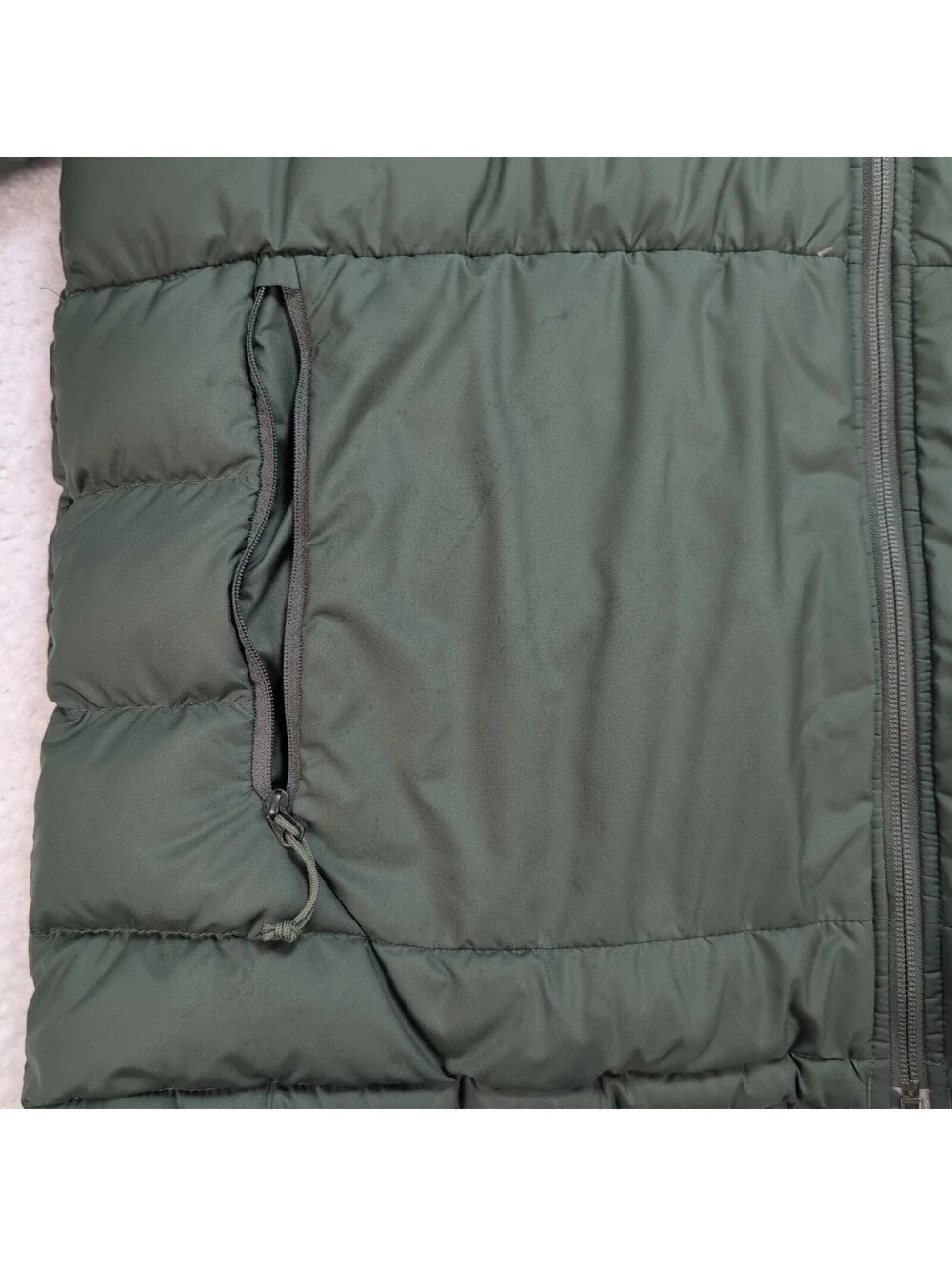 The North Face Aconcagua XL Hooded Down Puffer Jacket Green 75/25 Insulated Coat